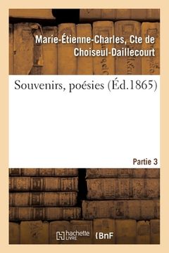 portada Souvenirs, Poésies - Partie 3 (en Francés)