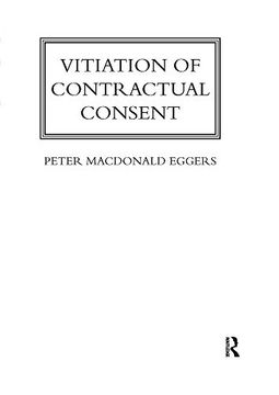 portada Vitiation of Contractual Consent (Lloyd's Commercial law Library) (en Inglés)
