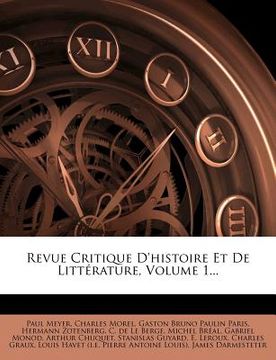 portada Revue Critique D'Histoire Et de Litterature, Volume 1... (in French)