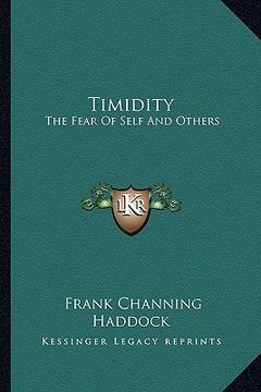 portada timidity: the fear of self and others (en Inglés)