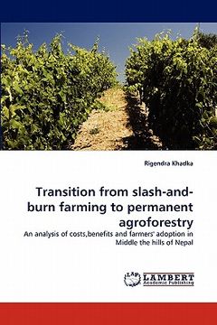 portada transition from slash-and-burn farming to permanent agroforestry (en Inglés)