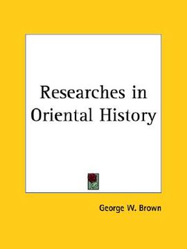 portada researches in oriental history (in English)