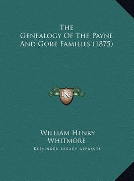 portada the genealogy of the payne and gore families (1875)