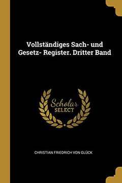 portada Vollständiges Sach- Und Gesetz- Register. Dritter Band (in German)