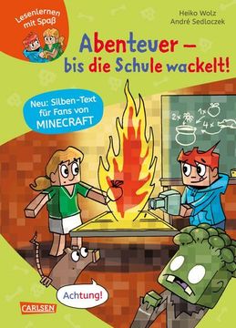 portada Minecraft Silben-Geschichte: Abenteuer - bis die Schule Wackelt! (en Alemán)
