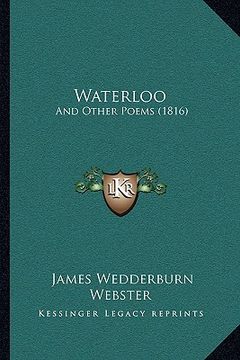 portada waterloo: and other poems (1816) (en Inglés)