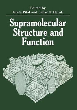 portada Supramolecular Structure and Function (en Inglés)