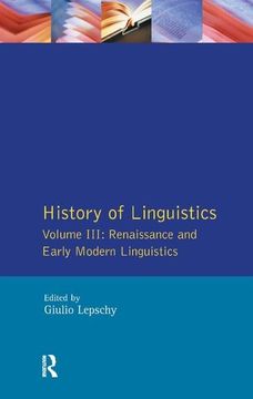 portada History of Linguistics Vol III: Renaissance and Early Modern Linguistics (en Inglés)
