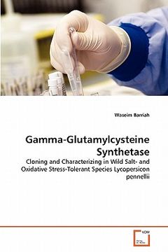 portada gamma-glutamylcysteine synthetase (en Inglés)