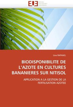 portada Biodisponibilite de L'Azote En Cultures Bananieres Sur Nitisol