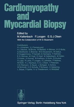 portada cardiomyopathy and myocardial biopsy (en Inglés)