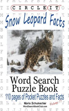 portada Circle it, Snow Leopard Facts, Word Search, Puzzle Book (en Inglés)