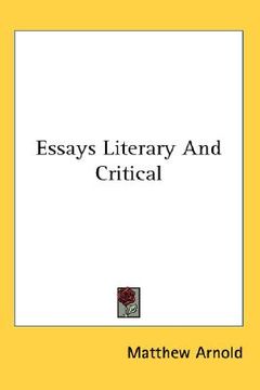 portada essays literary and critical