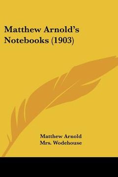 portada matthew arnold's nots (1903) (en Inglés)