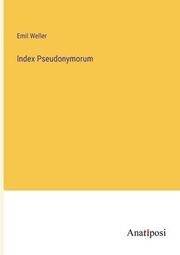 portada Index Pseudonymorum (en Alemán)