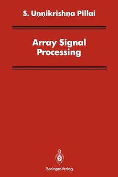 portada array signal processing (en Inglés)