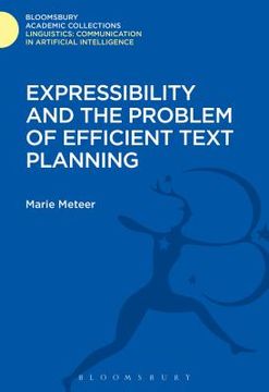 portada Expressibility and the Problem of Efficient Text Planning (en Inglés)