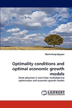 portada optimality conditions and optimal economic growth models (en Inglés)