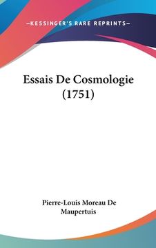portada Essais De Cosmologie (1751) (en Francés)