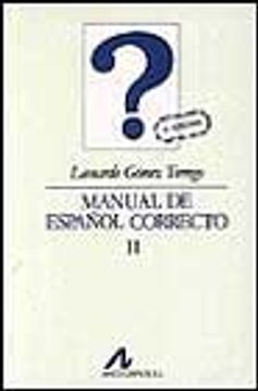 portada Manual del Correcto Español (t. 2)