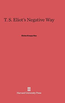 portada T. S. Eliot's Negative way (en Inglés)