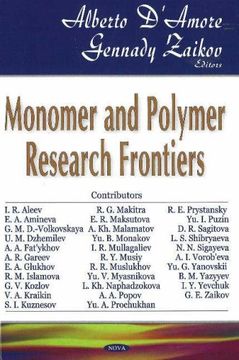 portada Monomer and Polymer Research Frontiers