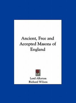 portada ancient, free and accepted masons of england (en Inglés)