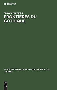 portada Frontières du Gothique (in French)