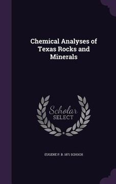 portada Chemical Analyses of Texas Rocks and Minerals (en Inglés)