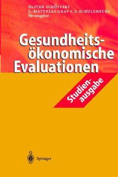 portada gesundheitsvkonomische evaluationen: studienausgabe (en Inglés)