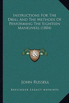portada instructions for the drill and the methods of performing the eighteen maneuvers (1804) (in English)
