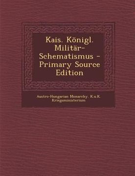 portada Kais. Königl. Militär-Schematismus (en Alemán)