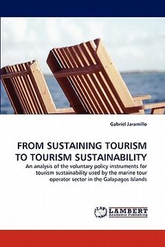 portada from sustaining tourism to tourism sustainability (in English)