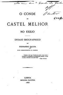 portada O conde de Castel Melhor no exilio, ensaio biographico (en Portugués)
