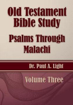 portada Old Testament Bible Study, Psalms Through Malachi (en Inglés)