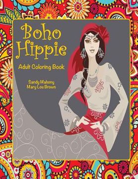 portada Boho Hippie Adult Coloring Book (en Inglés)