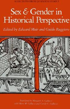 portada sex and gender in historical perspective (en Inglés)