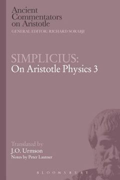 portada Simplicius: On Aristotle Physics 3 (en Inglés)