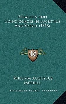 portada parallels and coincidences in lucretius and vergil (1918) (en Inglés)