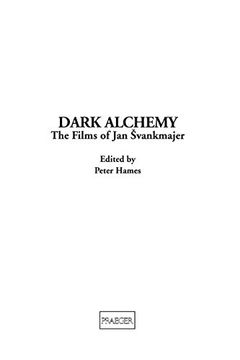 portada Dark Alchemy: The Films of jan Svankmajer (en Inglés)