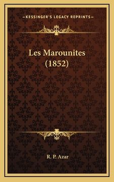 portada Les Marounites (1852) (in French)