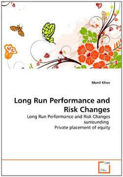 portada Long Run Performance and Risk Changes: Long Run Performance and Risk Changes surrounding  Private placement of equity