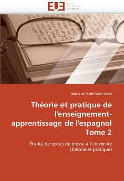 portada Theorie Et Pratique de L'Enseignement-Apprentissage de L'Espagnol Tome 2
