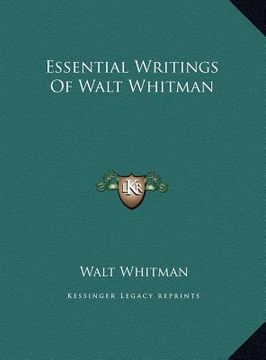 portada essential writings of walt whitman