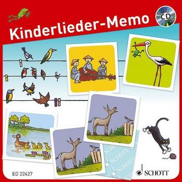 portada Kinderlieder-Memo (Kinderspiel) + Audio-Cd (en Alemán)