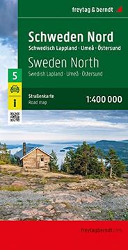 portada Schweden Nord, Straßenkarte 1: 400. 000, Freytag & Berndt: Schwedisch Lappland - Umeå - Östersund, Blatt 5 (Freytag & Berndt Auto + Freizeitkarten)