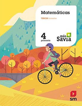 portada Matemáticas. 4. Primaria. Más Savia (in Spanish)