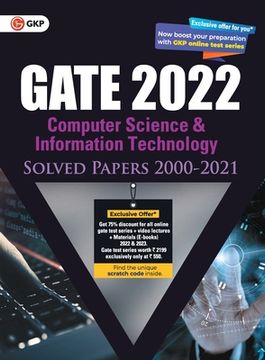 portada GATE 2022 Computer Science and Information Technology - Solved Papers (2000-2021) (in English)