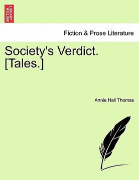 portada society's verdict. [tales.] (en Inglés)