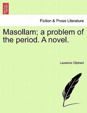portada masollam; a problem of the period. a novel. (en Inglés)